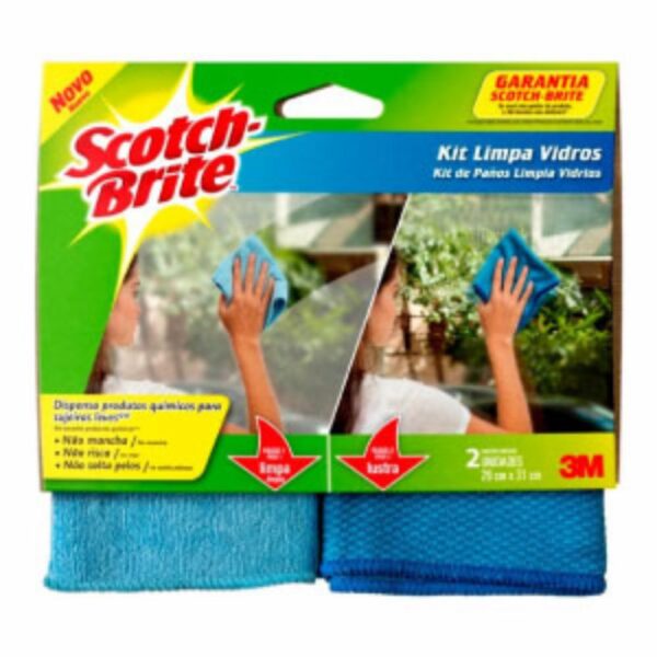 Paño Limpia Vidrios SCOTCH BRITE X 2 Unidades