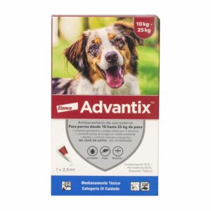 Pipeta Antiparasitario Para Perros De 10-25Kg ADVANTIX 2,5 Ml