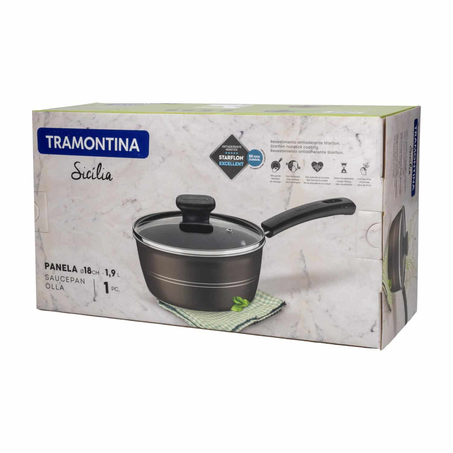 Olla Sicilia Café TRAMONTINA 18 Cm - Imagen 2