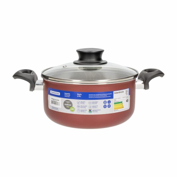 Cacerola Paris Roja TRAMONTINA 20 Cm