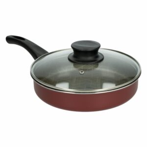 Sartén Recto Con Tapa Modelo Paris Color Rojo TRAMONTINA Unidad