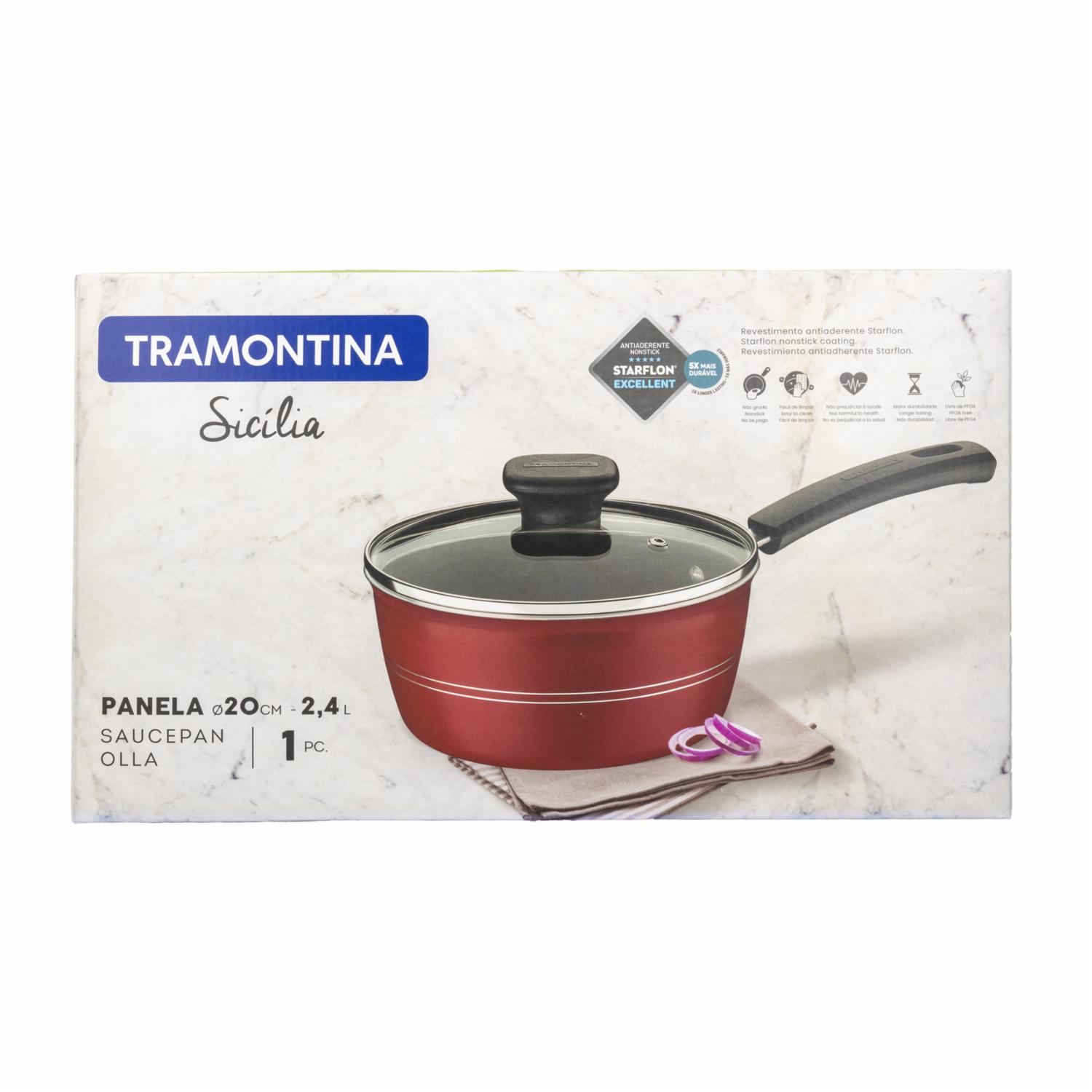 Olla Sicilia Roja TRAMONTINA 20 Cm