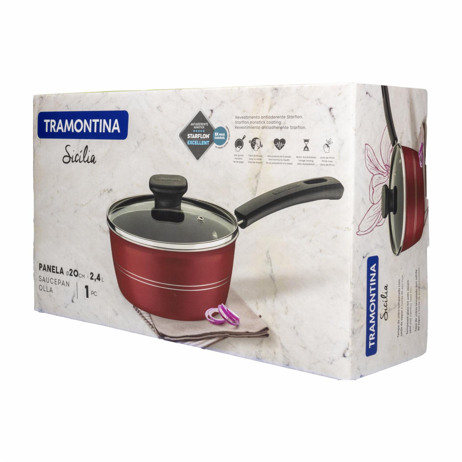 Olla Sicilia Roja TRAMONTINA 20 Cm