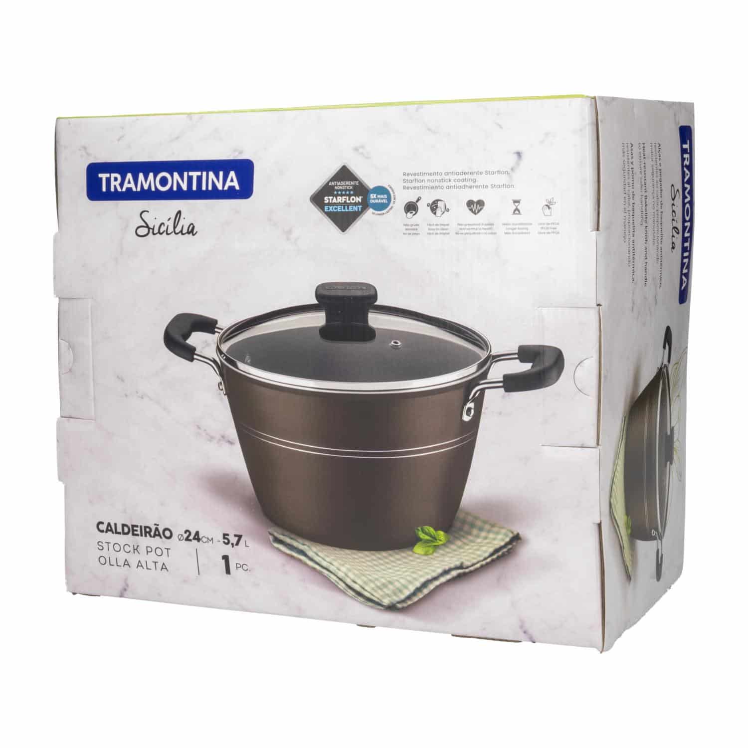 Olla Alta Sicilia Café TRAMONTINA 24 Cm - Imagen 2