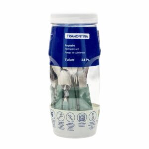 Juego De Cubiertos Mango Menta Línea Tulum 6 Puestos TRAMONTINA 24 Piezas