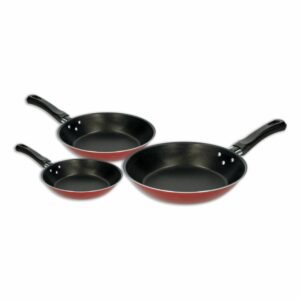 Juego De Sartenes Caribe Rojo TRAMONTINA 3 Piezas
