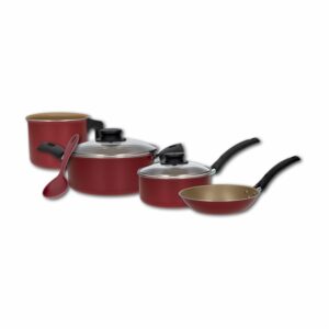 Batería De Cocina Rojo TRAMONTINA 5 Piezas