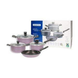 Set De Ollas Y Sartenes Aluminio Azul TRAMONTINA 7 Piezas