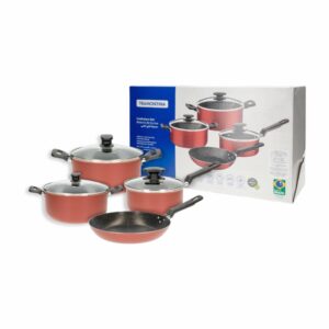 Set De Ollas Diseño Turquía Rojo TRAMONTINA 7 Piezas