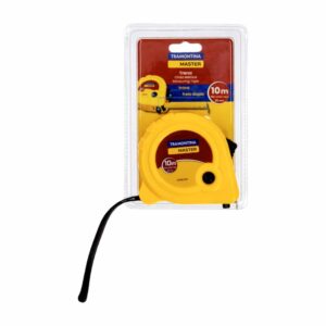 Cinta Métrica Tipo Flexómetro Color Amarillo TRAMONTINA 10 M