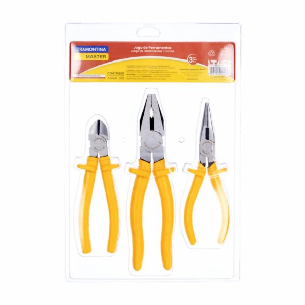 Pinzas De Mango Amarillo TRAMONTINA Pack X 3 Uds