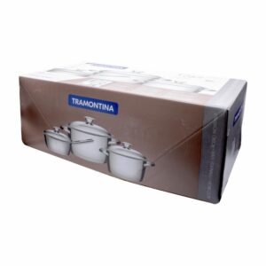 Set De Ollas De Inducción Modelo Allegra Avellanas TRAMONTINA 3 Pz