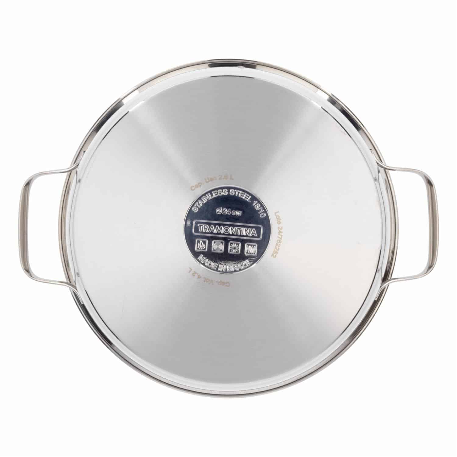 Olla De Inducción Modelo Allegra TRAMONTINA 24 Cm - Imagen 2