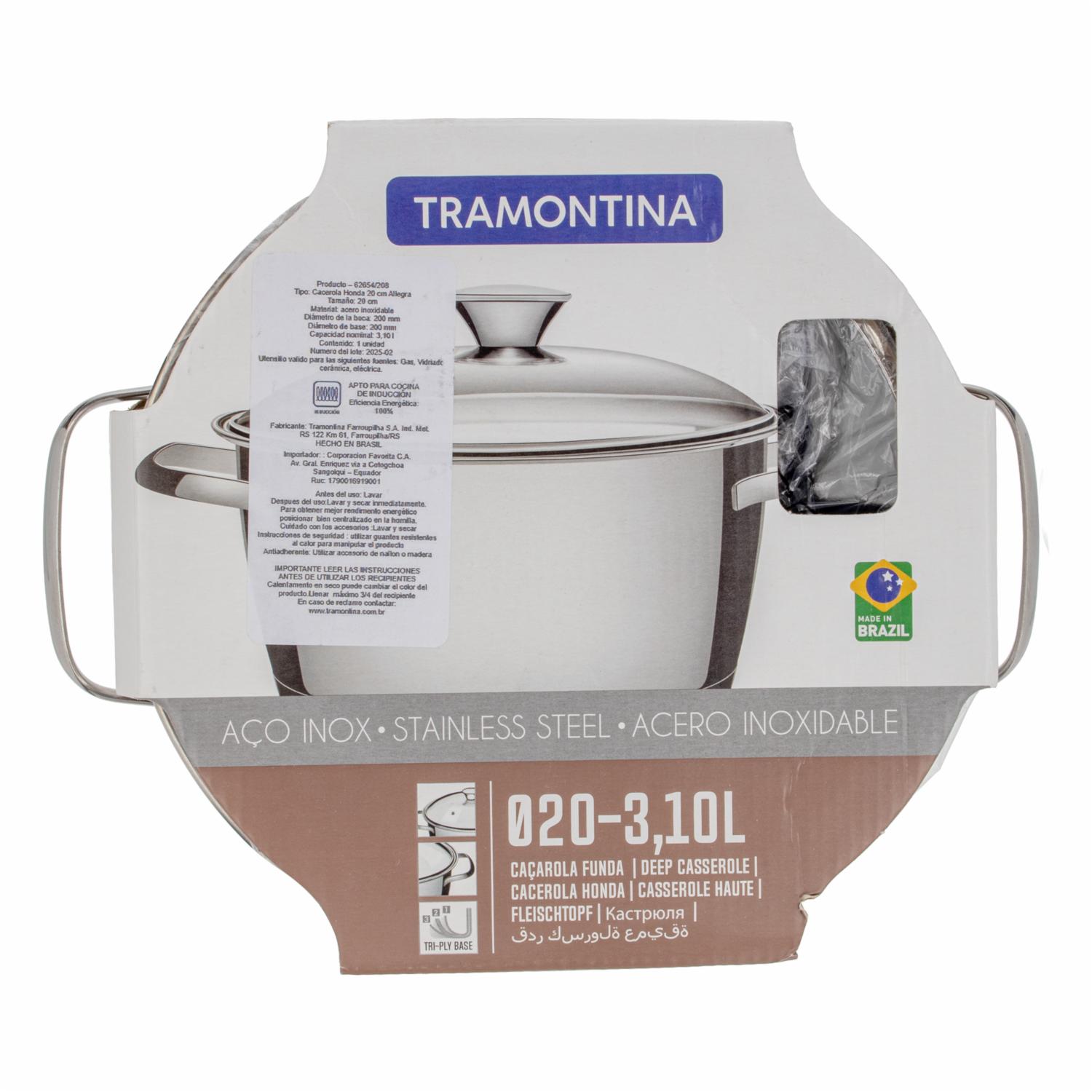 Cacerola De Inducción Honda Modelo Allegra TRAMONTINA 20 Cm - Imagen 4