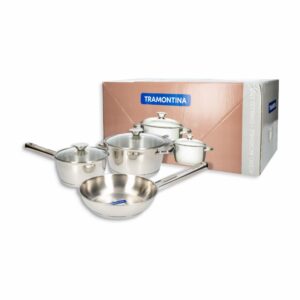 Set De Ollas De Inducción Modelo Allegra TRAMONTINA 3 Piezas