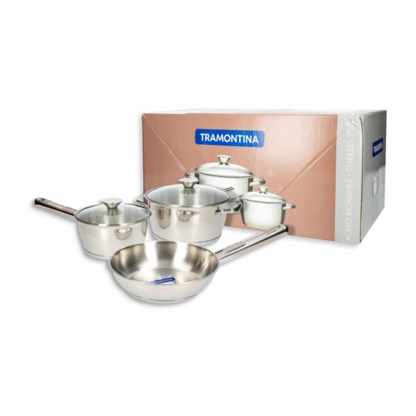 Set De Ollas De Inducción Modelo Allegra TRAMONTINA 3 Piezas