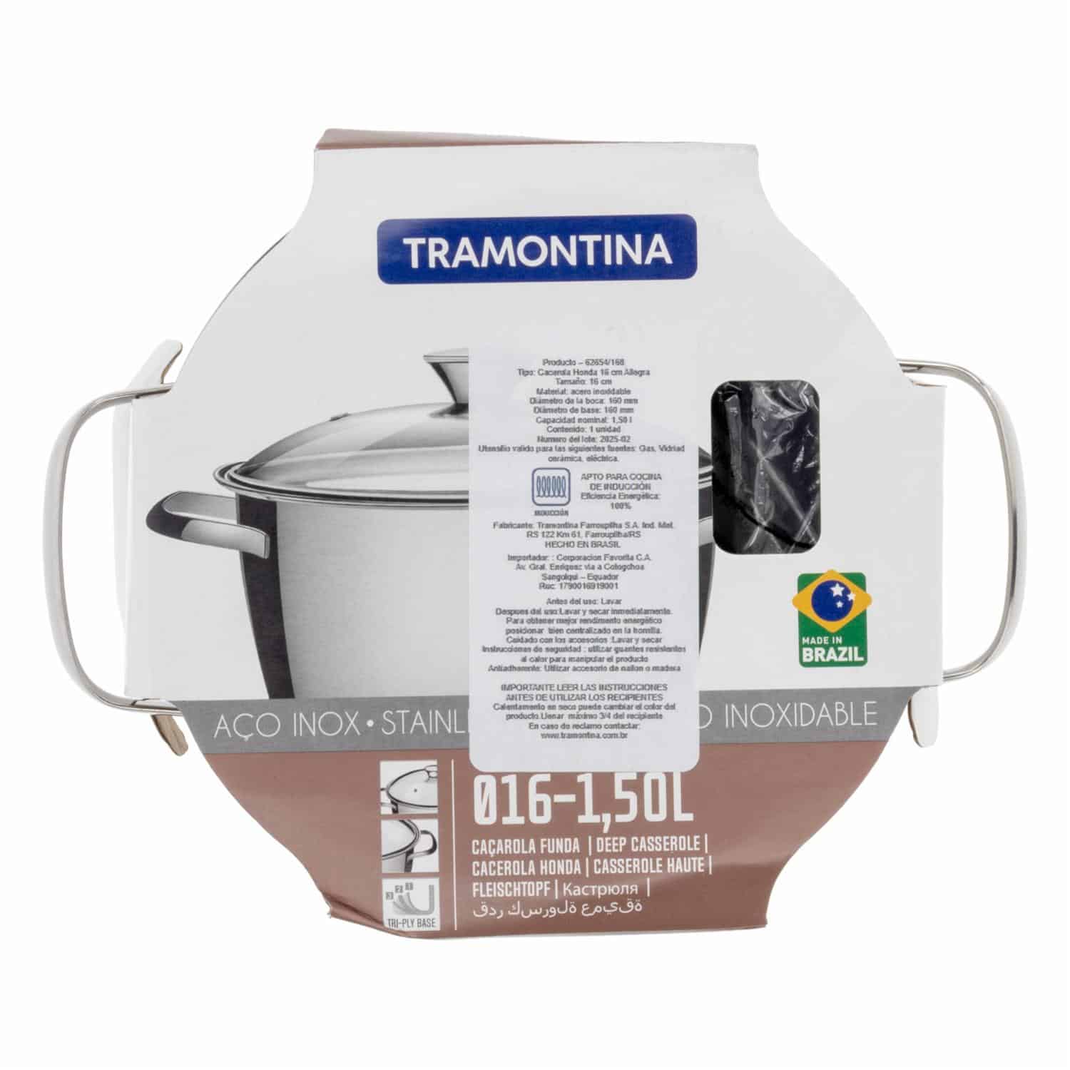 Olla Honda Modelo Allegra TRAMONTINA 16 Cm - Imagen 4