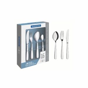 Juego De Cubiertos Diseño Amazonas 4 Puestos TRAMONTINA 16 Piezas