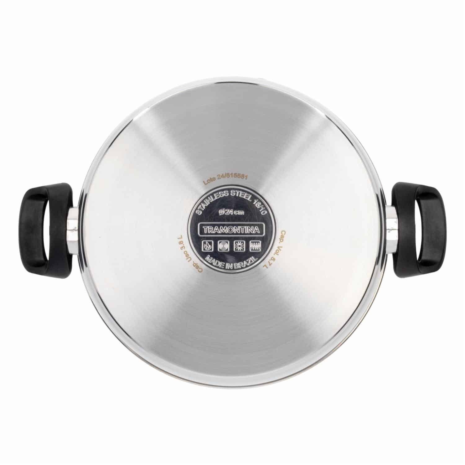 Olla De Inducción Alta Modelo Allegra TRAMONTINA 24 Cm - Imagen 2