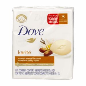 Jabón En Barra Con Karité Y Vainilla DOVE 3 X 90 G