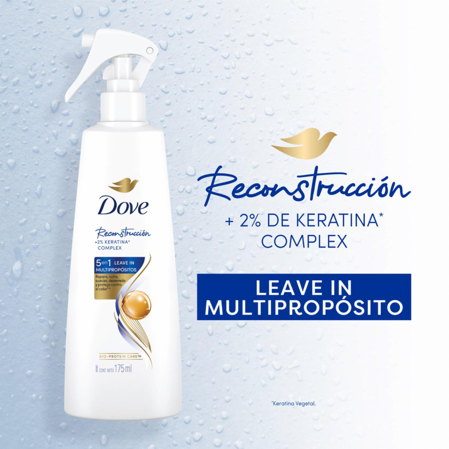 Multiprotector De Cabello Regeneración Keratina Complex DOVE 175 Ml - Imagen 3