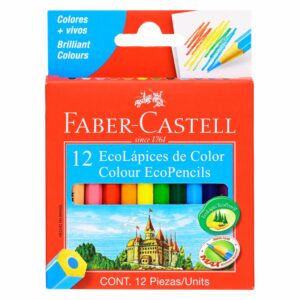 Lápices De Colores Pequeños FABER CASTELL X 12 Uds