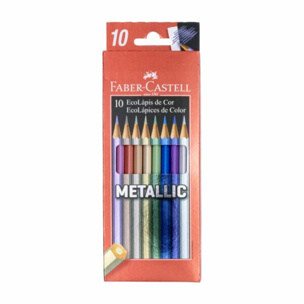 Lápices De Colores Metálicos FABER CASTELL X 10 Uds