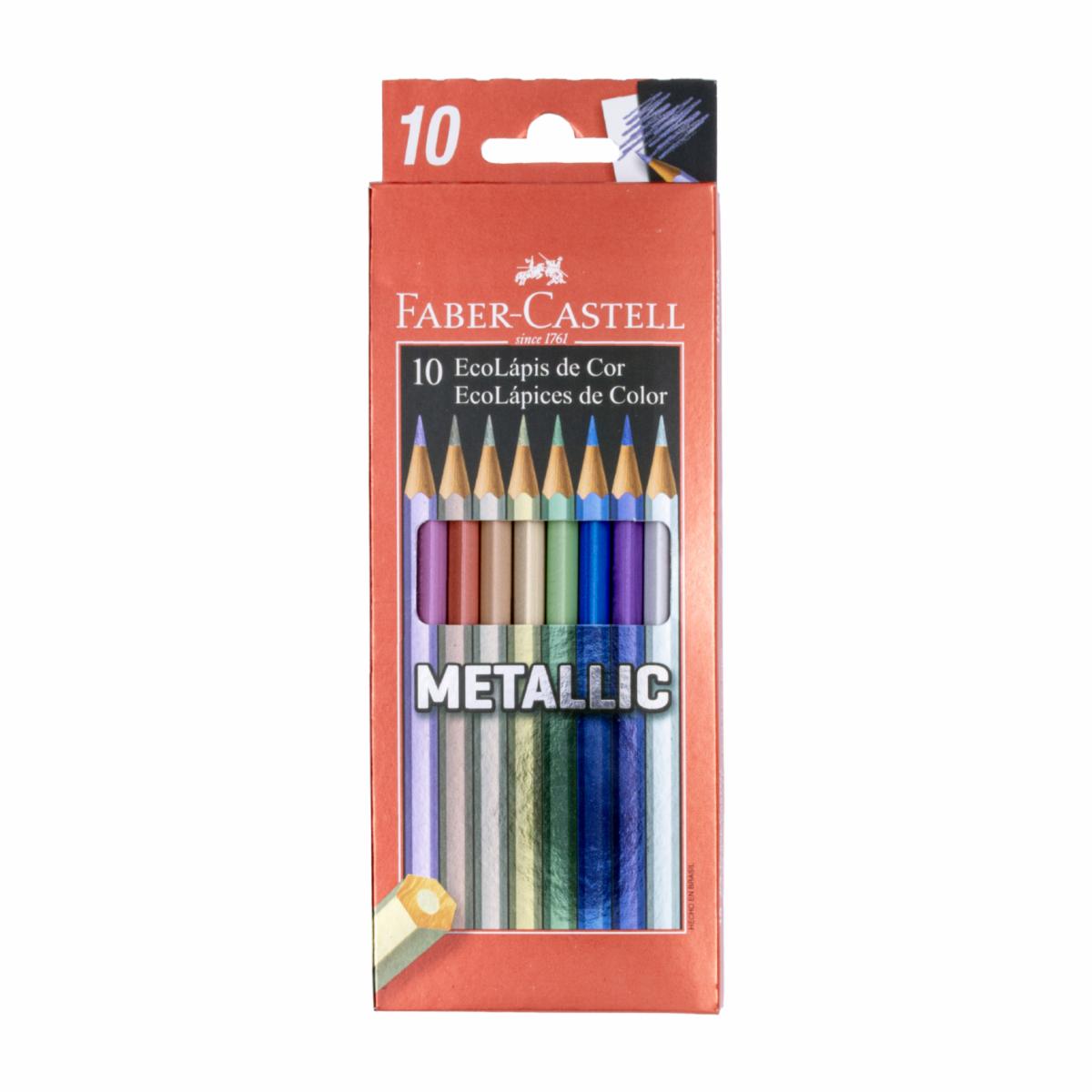Lápices De Colores Metálicos FABER-CASTELL X 10 Uds