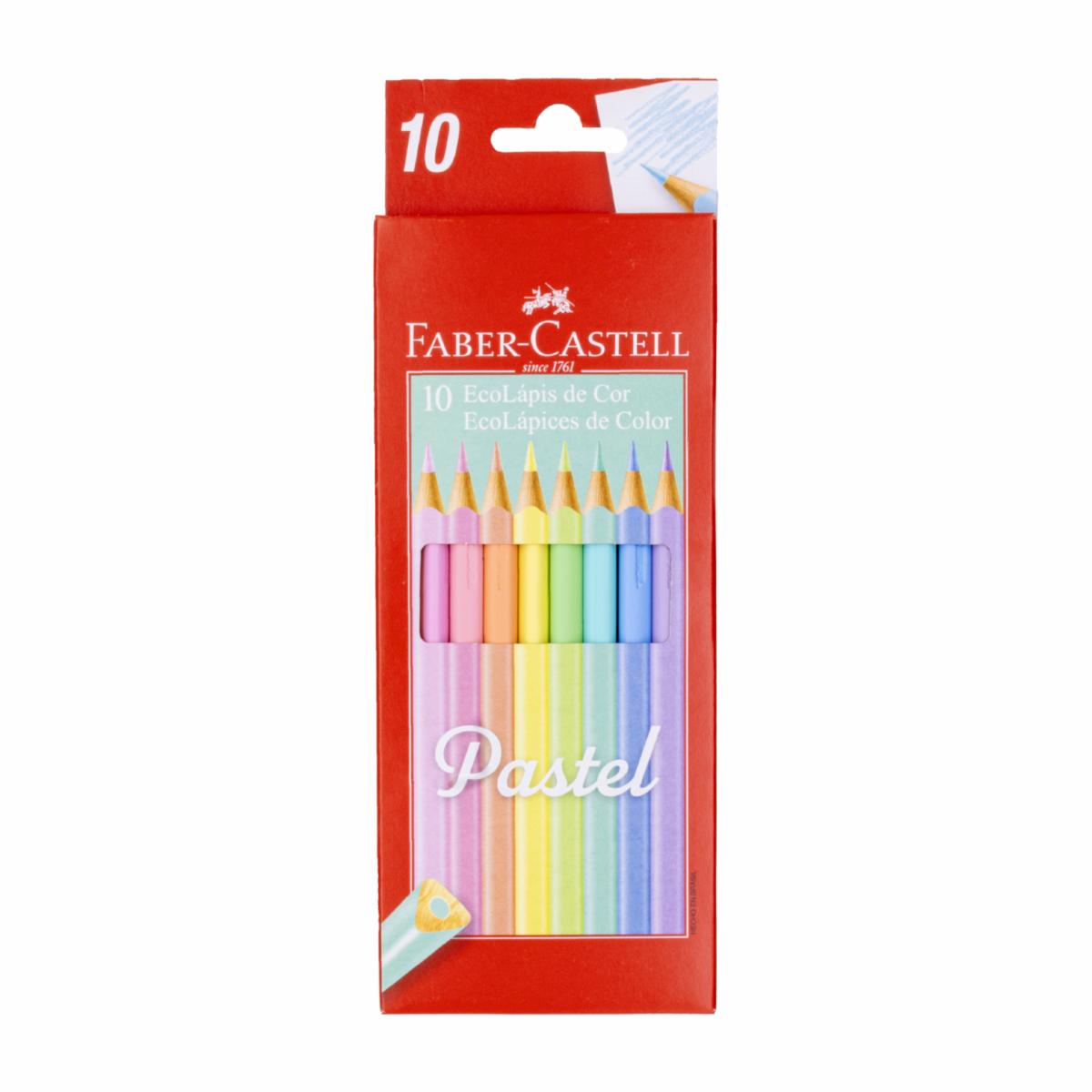 Lápices De Colores Tonos Pasteles FABER-CASTELL X 10 Uds