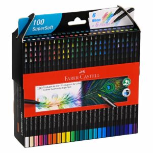 Lápices De Colores Super Soft FABER CASTELL X 100 Uds