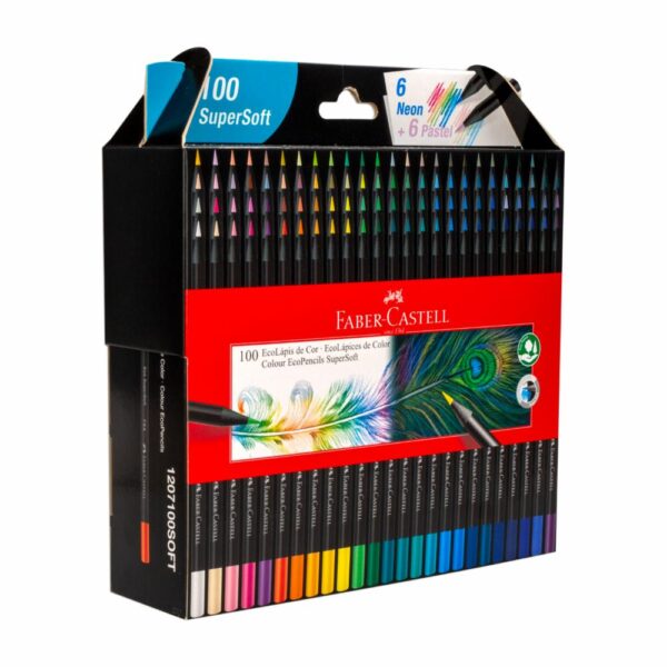 Lápices De Colores Super Soft FABER CASTELL X 100 Uds - Imagen 3