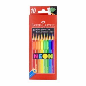 Lápices De Colores Neón Hexagonal FABER-CASTELL X 10 Uds