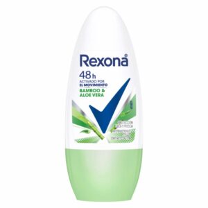 Desodorante Roll On Para Dama Bamboo Y Aloe Vera REXONA 50 Ml