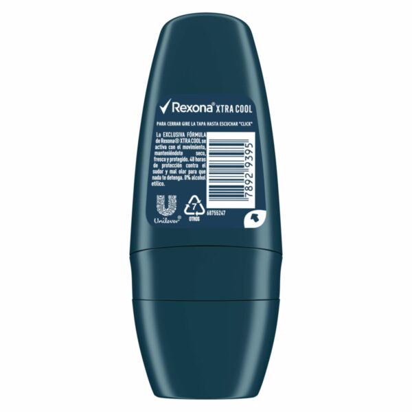 Desodorante Roll On Para Caballero Xtracool REXONA 50 Ml - Imagen 2