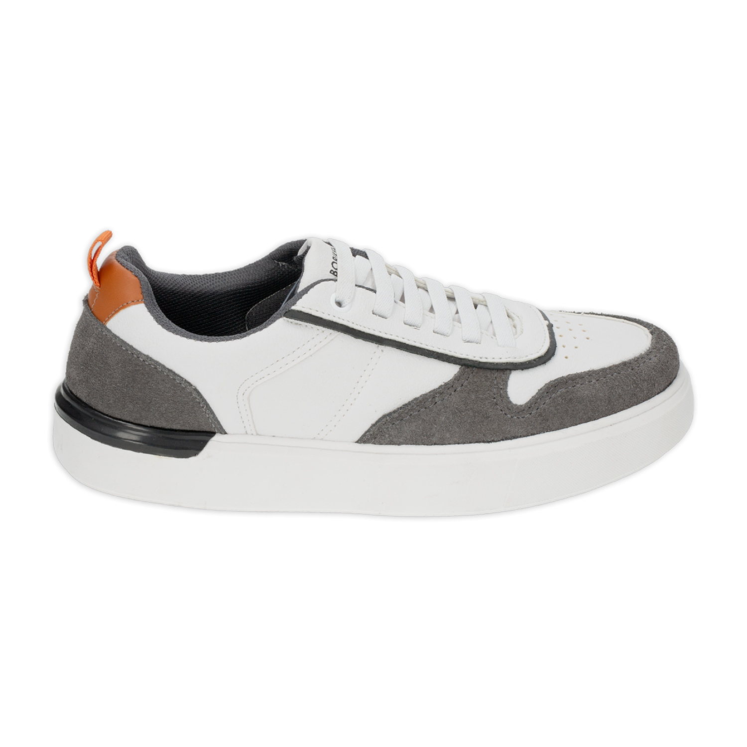 Zapatos Casual Blanco Con Gris Cordón BORIKEN