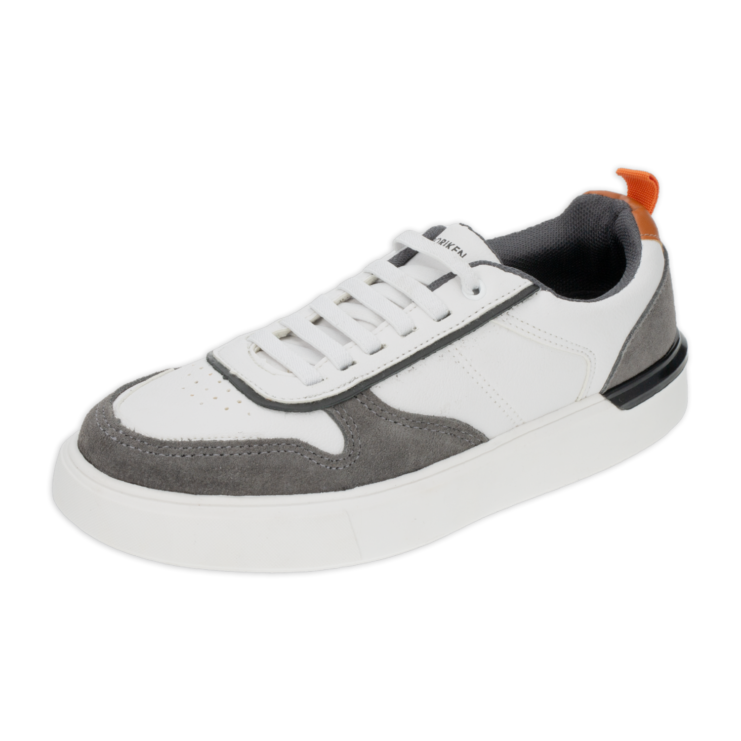 Zapatos Casual Blanco Con Gris Cordón BORIKEN