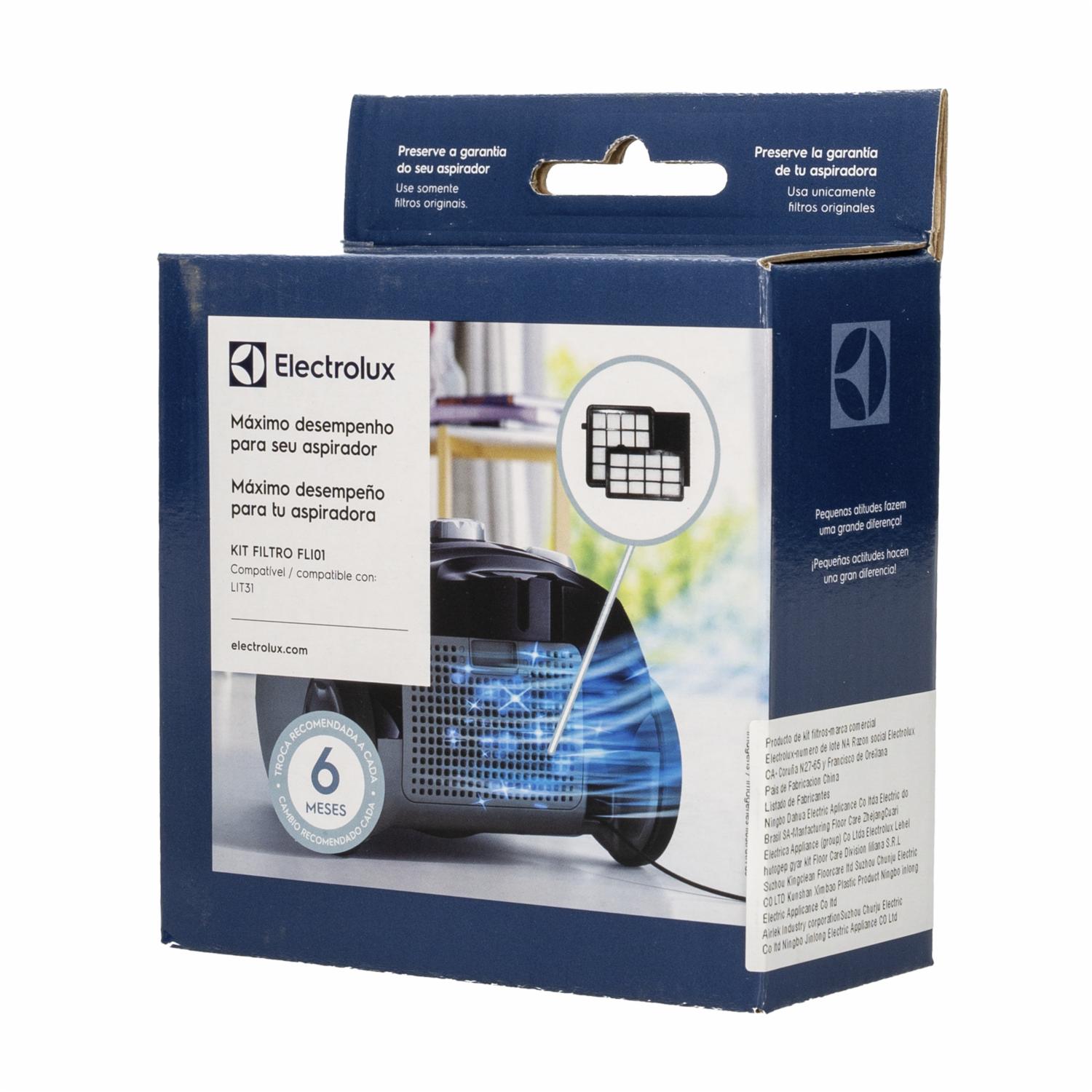 Filtros De Aspiradora Kit Hepa, Motor,Salida Modelo FLI-01 ELECTROLUX 3 Uds