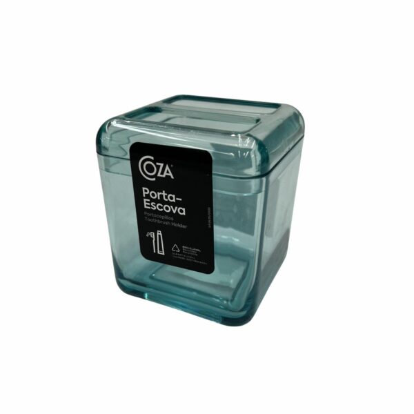 Porta Cepillos Plástico Verde Soft Cube COZZA Unidad - Imagen 2