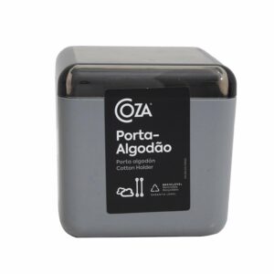 Porta Algodón Plástico Color Gris COZA Unidad