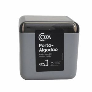 Porta Algodón Plástico Color Gris COZZA Unidad