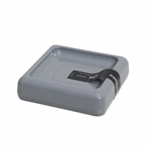Jabonera De Plástico Color Gris COZZA Unidad