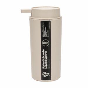 Dispensador De Jabón De Plástico Color Gris Claro COZZA Unidad