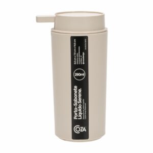 Dispensador De Jabón De Plástico Color Gris Claro COZA Unidad