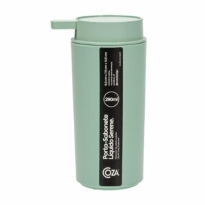 Dispensador De Jabón De Plástico Color Verde Jade COZZA Unidad