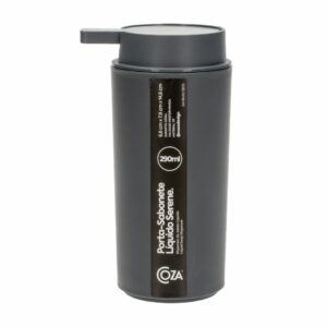 Dispensador De Jabón De Plástico Color Gris Plomo COZZA Unidad