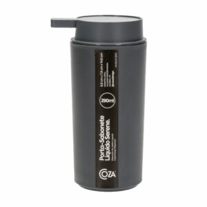 Dispensador De Jabón De Plástico Color Gris Plomo COZA Unidad