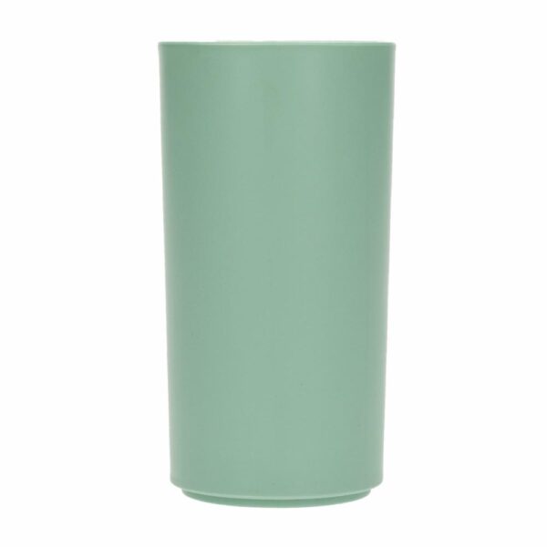 Vaso Porta Cepillos De Dientes De Plástico Color Verde Jade COZZA 6,6 x 12,7 Cm - Imagen 2