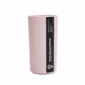 Porta Cepillos Plástico Color Rosa Clay Serene COZZA Unidad
