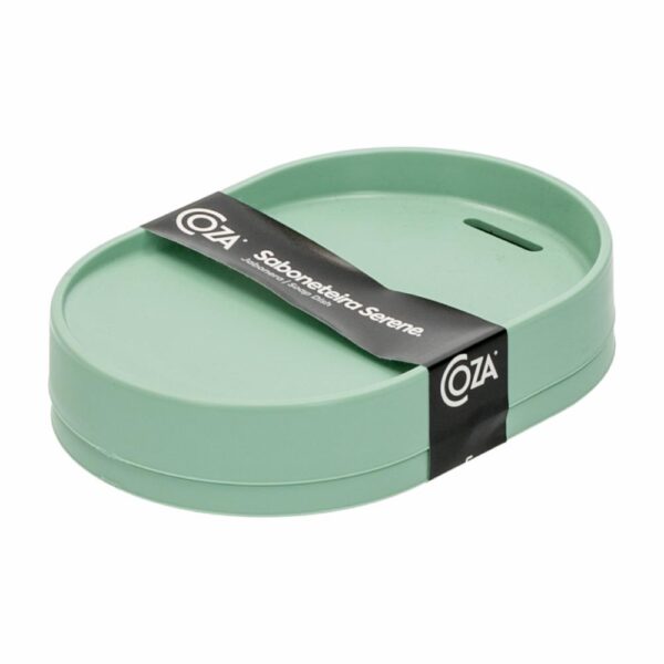 Jabonera Plástica Color Verde Jade COZZA Unidad - Imagen 2