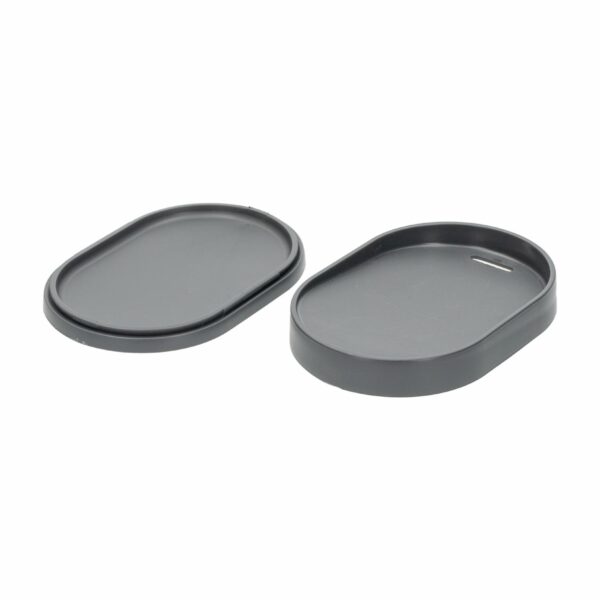 Jabonera Plástica Color Gris Plomo COZZA Unidad - Imagen 3